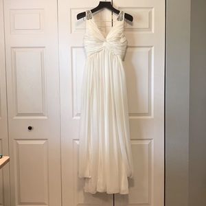 White Floor Length Gown